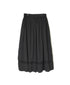 NSL26093 80s COTTON VOILE LACE GATHERED SKIRT