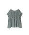 NSL26102 FANCY GINGHAM CHECK GATHERED PATCH WORK SMOCK