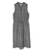 INSL26314 60s LINEN GINGHAM CHECK NO/SL OVERALLS