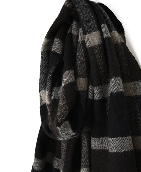 NSL26502 WOOL CHECK STOLE