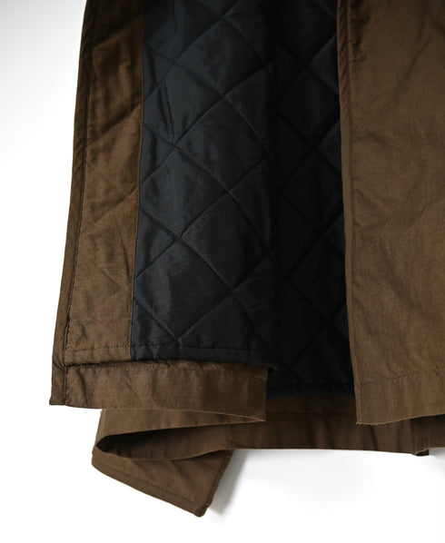NSL26521 40s COTTON POPLIN PLAIN QUILTED LINING HOODED JACKET