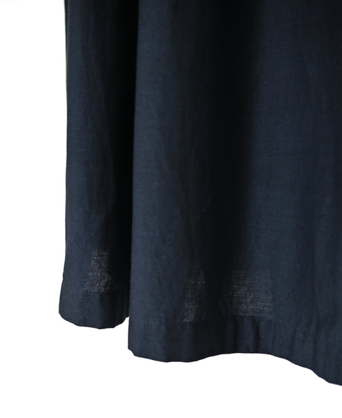 NSL26525 40s COTTON POPLIN PLAIN GATHERED SKIRT