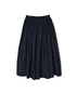 NSL26525 40s COTTON POPLIN PLAIN GATHERED SKIRT