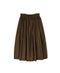 NSL26525 40s COTTON POPLIN PLAIN GATHERED SKIRT
