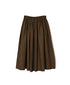 NSL26525 40s COTTON POPLIN PLAIN GATHERED SKIRT