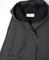 NSL26531 40s COTTON POPLIN DOT PRINT QUILTED LINING HOODED JACKET