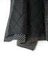 NSL26531 40s COTTON POPLIN DOT PRINT QUILTED LINING HOODED JACKET