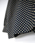 NSL26532 40s COTTON POPLIN DOT PRINT BANDED COLLAR SHIRT WITH GATHER