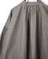 NSL26532 40s COTTON POPLIN DOT PRINT BANDED COLLAR SHIRT WITH GATHER