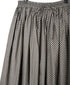 NSL26535 40s COTTON POPLIN DOT PRINT GATHERED SKIRT