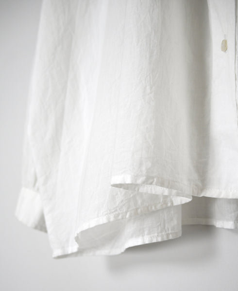 NSL26551 60s COTTON CAMBRIC PLAIN WITH LACE LACE FRILL COLLAR SHIRT