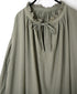 NSL26552 60s COTTON CAMBRIC PLAIN WITH LACE LACE & STRING COLLAR GATHERED SHIRT