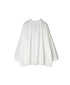 NSL26552 60s COTTON CAMBRIC PLAIN WITH LACE LACE & STRING COLLAR GATHERED SHIRT