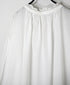 NSL26552 60s COTTON CAMBRIC PLAIN WITH LACE LACE & STRING COLLAR GATHERED SHIRT