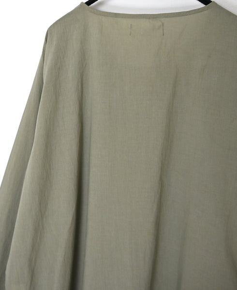 NSL26553 60s COTTON CAMBRIC PLAIN WITH LACE HEM & CUFF LACE SMOCK