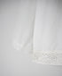 NSL26553 60s COTTON CAMBRIC PLAIN WITH LACE HEM & CUFF LACE SMOCK