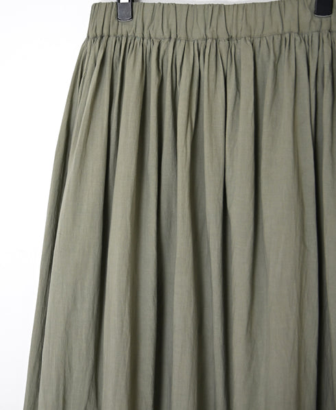 NSL26555 60s COTTON CAMBRIC PLAIN WITH LACE GATHERED SKIRT WITH PLEAT LACE
