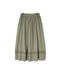NSL26555 60s COTTON CAMBRIC PLAIN WITH LACE GATHERED SKIRT WITH PLEAT LACE