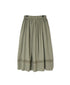 NSL26555 60s COTTON CAMBRIC PLAIN WITH LACE GATHERED SKIRT WITH PLEAT LACE