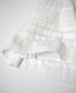 NSL26555 60s COTTON CAMBRIC PLAIN WITH LACE GATHERED SKIRT WITH PLEAT LACE