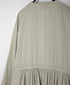 NSL26563 COTTON SATIN PLAIN CACHE COEUR DRESS WITH PLEATS
