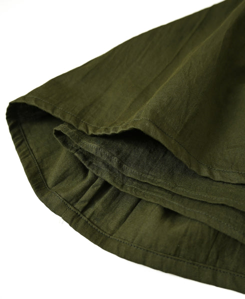 NSL26564 COTTON SATIN PLAIN TIERED GATHER SKIRT