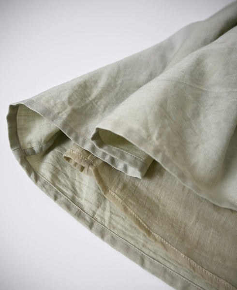 NSL26564 COTTON SATIN PLAIN TIERED GATHER SKIRT