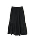 NSL26564 COTTON SATIN PLAIN TIERED GATHER SKIRT