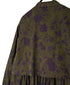 NSL26573 COTTON SATIN FLOWER PRINT BAND COLLAR LAYERED DRESS