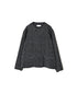 NSL26581 MINI CORDUROY CROSSHATCH PRINT NO COLLAR DOUBLE JACKET