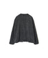 NSL26581 MINI CORDUROY CROSSHATCH PRINT NO COLLAR DOUBLE JACKET