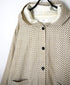 NSL26582 MINI CORDUROY CROSSHATCH PRINT HOODED BLOUSON