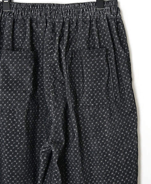 NSL26584 MINI CORDUROY CROSSHATCH PRINT EASY PANTS