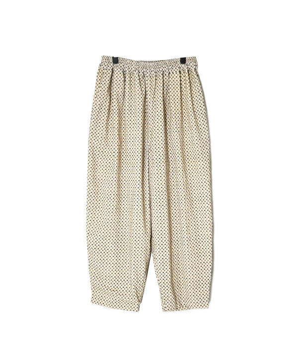 NSL26584 MINI CORDUROY CROSSHATCH PRINT EASY PANTS