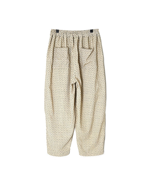 NSL26584 MINI CORDUROY CROSSHATCH PRINT EASY PANTS