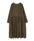 NSL26593 60s COTTON CAMBRIC FLOWER PRINT CREW NECK PULLOVER DRESS