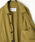 NVL2661D 40s POPLIN STRIPE OVERDYE REGULAR COLLAR LONG JACKET