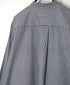 NVL2681SC POPLIN STRIPE WRINKLE BANDED COLLAR L/SL OVERSIZED SHIRTS