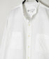 NVL2681 60s ORGANIC POPLIN BANDED COLLAR L/SL OVERSIZED SHIRTS