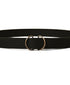 SDNAM2651 LEATHER/TAPE DOUBLE RING BELT