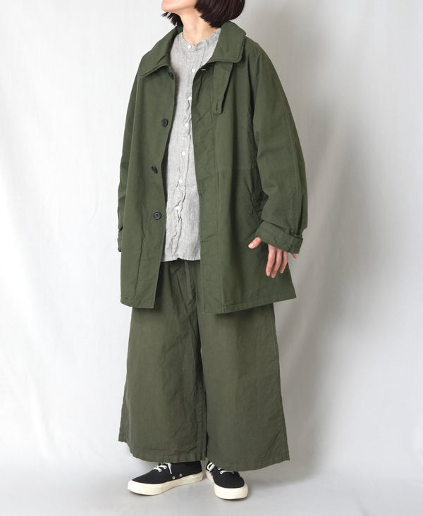 NHT2352TC LIGHT WEIGHT COTTON OVERDYE BALMACAAN SHORT COAT