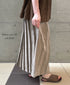 NOD0901 ILISH LINEN LOW WAIST PLEATS WRAP SKIRT LENGTH 80cm (WITH PIN)