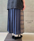 NOD2501PW ILISH LINEN LOW WAIST PLEATS WRAP SKIRT LENGTH 80cm