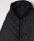 NAM2561PP PLAIN POLYESTER×PLAIN POLYESTER OVERSIZED HOODED JACKET WITH RIBBED CUFF