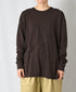 GNSL26512 COTTON SLUB SINGLE JERSEY CREW-NECK L/SL OVERSIZED T-SHIRTS