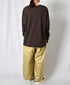 GNSL26512 COTTON SLUB SINGLE JERSEY CREW-NECK L/SL OVERSIZED T-SHIRTS