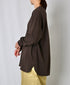 GNSL26512 COTTON SLUB SINGLE JERSEY CREW-NECK L/SL OVERSIZED T-SHIRTS