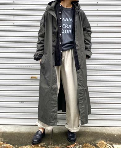 HTS 〜HEAVY WEIGHT COTTON TWILL OVERDYE HOODED COAT…