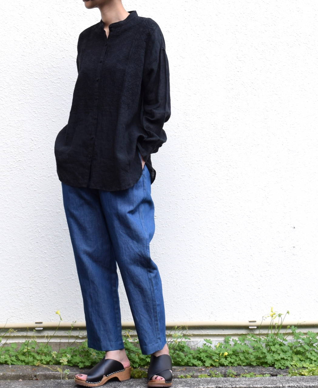 maison de soil ~ WASHED COTTON LINEN EASY PANTS style1 ~,Narumi Trading