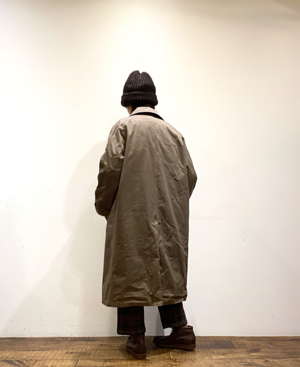 NHT2051DT (コート) HEAVY WEIGHT COTTON TWILL OVERDYE BALMACAAN COAT LONG LENGTH